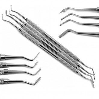 MEDISCON Set Of 4 Composite Restorative Lab Amalgam Plastic Placement Filling Instruments