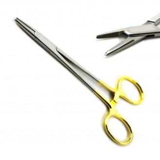 MEDISCON Dental Crile Wood Needle Holder Forceps Surgical Suture Locking Pliers