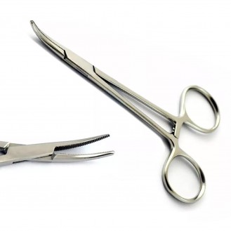 MEDISCON Dental Mosquito Forceps Curved Hemostat Locking Artery Clamp Veterinary Pliers