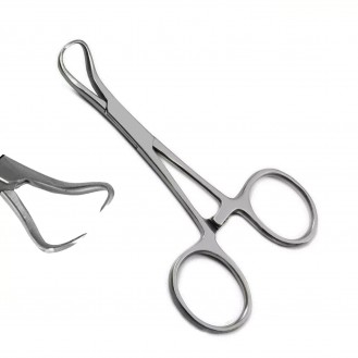 MEDISCON Medical Surgical Backhaus Towel Clamp 9cm Locking Forceps Veterinary Instruments