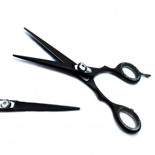 MEDISCON Professional Hairdressing Scissors Barber Salon Hair Cutting Shears Black 5.5''