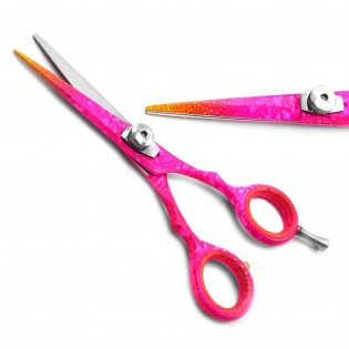 MEDSICON Professional Hairdressing Scissors 5" Barber Salon Hair Cutting Shears Pink Colour