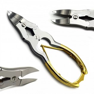 MEDISCON Chiropody Cantilever Nail Clipper Cutter Half Gold  Heavy Duty Thick Nails Podiatry Tools