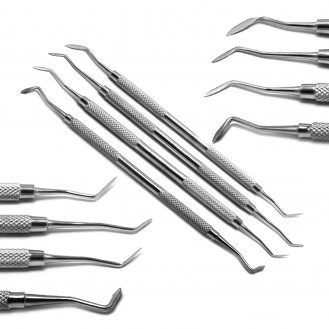 MEDISCON Set Of 4 Dental Hollenback Wax & Modelling Carver Restorative Filling Instruments