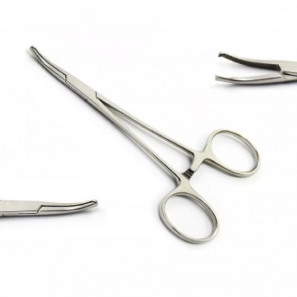 MEDISCON Mosquito Kocher Artery Forceps Curved Surgical Hemostatic Locking Pliers