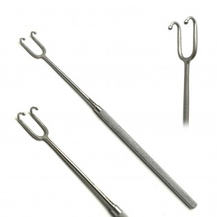 MEDISCON Fomon Retractor 12mm Double Prong ENT Skin Hook Plastic Surgery Retractors