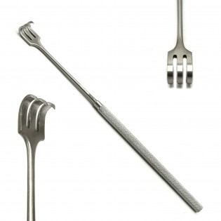 MEDISCON Surgical Knapp Retractor Three Prong Sharp 17cm Surgery Instruments