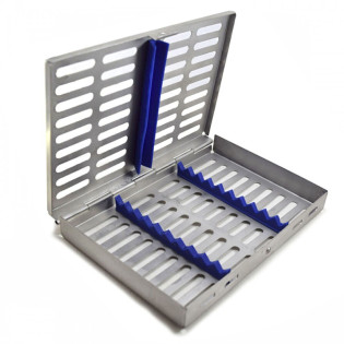 MEDISCON 10 Pcs Cassette For Instruments Dental Autoclave Sterilization Tray Racks Box CE
