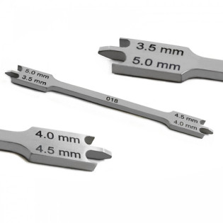 MEDISCON Bracket Height Gauge .18mm Position Dental Tooth Braces Orthodontic Instruments