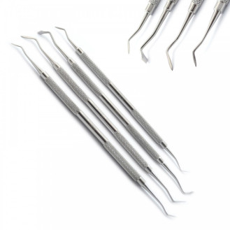 MEDISCON Dental Composite Hollenback Carver Restorative Filling Instruments Tool Set Of 4