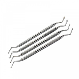 MEDISCON Surgical Periodontal Lucas Bone Curettes Tooth Socket Cyst Removal Tool Set Of 4